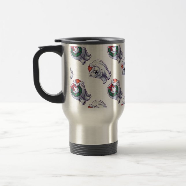 Caneca Térmica Polar Bear Natal (Esquerda)