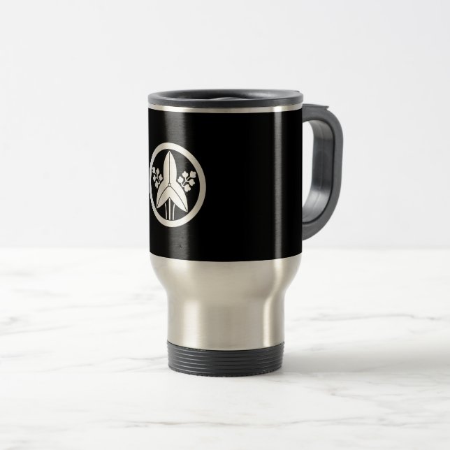 Caneca Térmica Ponta de seta de pé em círculo (Frente Esquerda)