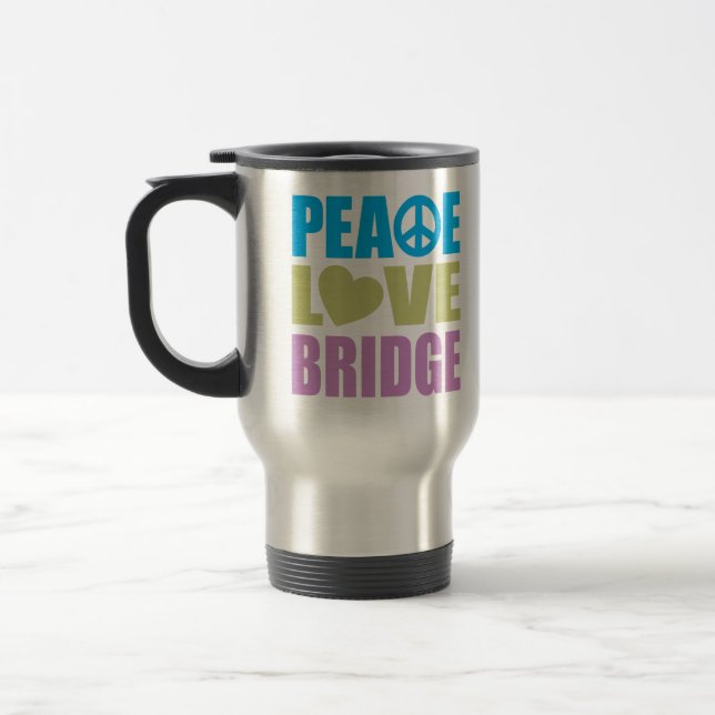 Caneca Térmica Ponte do amor da paz (Esquerda)