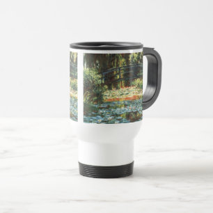 Caneca Térmica Ponte sobre a lagoa de Waterlily por Claude Monet