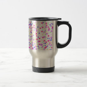 Caneca Térmica Pontos coloridos a rosa