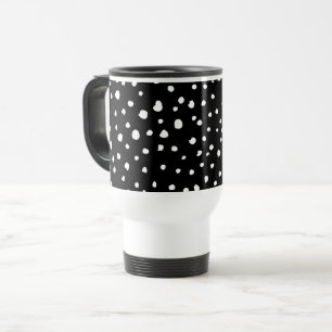 Caneca Térmica Pontos Dalmáticos, Pontos Dalmáticos, Preto e Bran