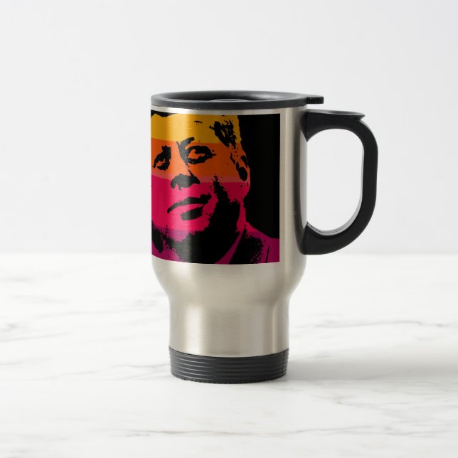 Caneca Térmica Pop Art Jack JFK John F. Kennedy (Direita)