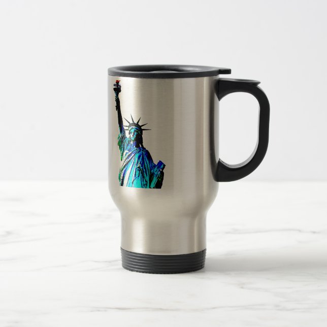 Caneca Térmica Pop Art Lady Liberty (Direita)