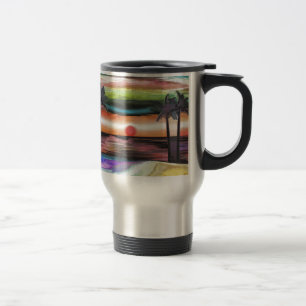 Caneca Térmica Por do sol da praia