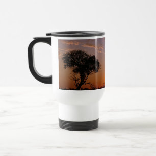 CANECA TÉRMICA PÔR DO SOL DESLUMBRANTE NA BOTSUANA