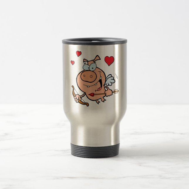 Caneca Térmica Porco Voador com Arco e Seta (Centro)