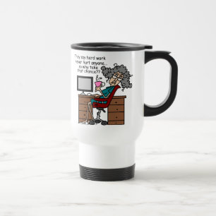 Caneca Térmica Porque humor do trabalho duro da possibilidade