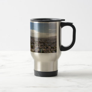 Caneca Térmica Port Louis Panorâmica, capital da Maurícia, por