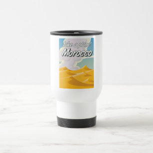 Caneca Térmica Poster das viagens vintage de Marrocos