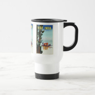 Caneca Térmica Posteres de viagens da Índia - escolha o estilo