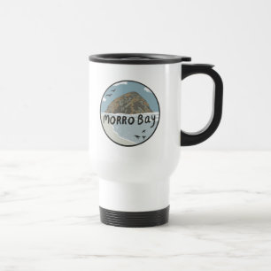 Caneca Térmica Praia da Ilustração da Califórnia Central da Ba