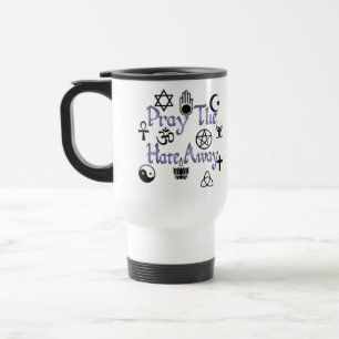Caneca Térmica Pray o roxo do ódio afastado