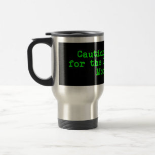 Caneca Térmica Precaução Eu Braço Para O Monstro Do Lago Dewey