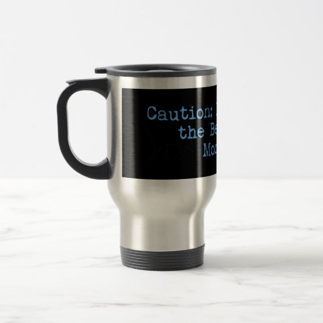 Caneca Térmica Precaução Eu Braço Para O Monstro Do Lago Urso (Esquerda)