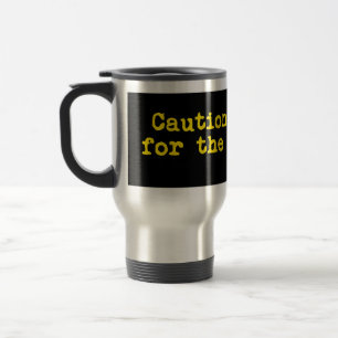 Caneca Térmica Precaução Eu Travo Para O Homem De Grama