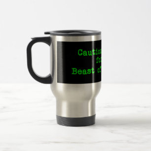 Caneca Térmica Precaução Eu Travo Pela Besta de Gevaudan