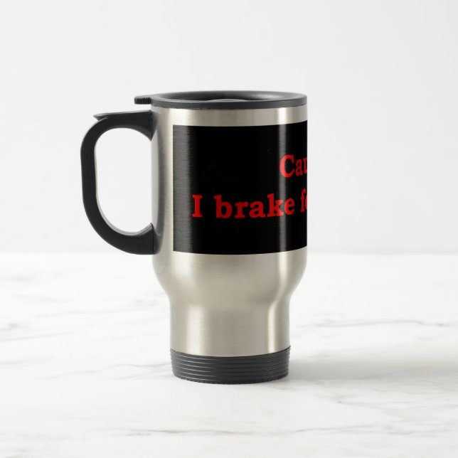 Caneca Térmica Precaução I Brake Para Mística (Esquerda)