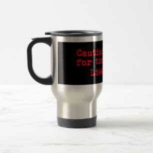 Caneca Térmica Precaução Que Eu Travo Para O Medo Mor