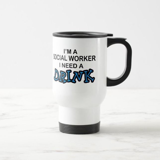 Caneca Térmica Precise uma bebida - assistente social (Direita)