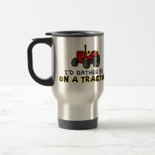 Caneca Térmica Preferencialmentes Em Um Trator