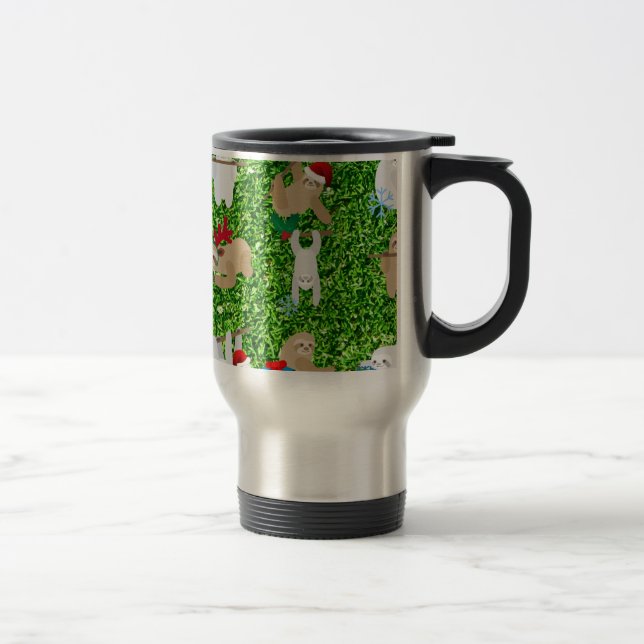 Caneca Térmica preguiça do xmas (Direita)