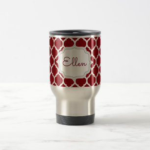 Caneca Térmica Presente de damas de honra elegante com padrão mar