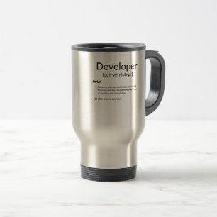 Caneca Térmica Presente de definição de desenvolvedores engraç