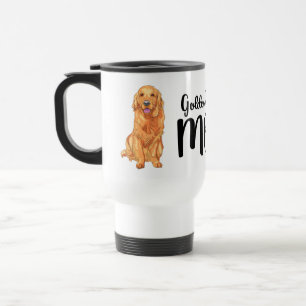 Caneca Térmica Presente de Mãe de Cachorro Bonito Golden Retrieve