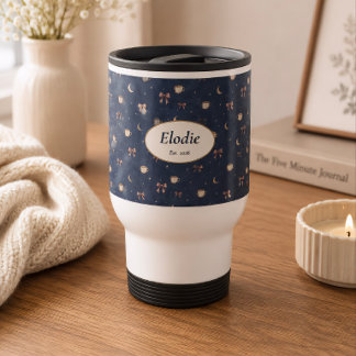 Caneca Térmica Presente de Nome Personalizado Cabana Celestial Lu