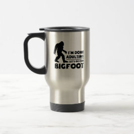 Caneca Térmica Presente Divertido Vamos Encontrar o Pé Grande