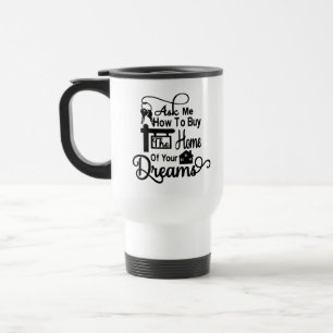 Caneca Térmica Presente do Agente Imobiliário Funny House Broker