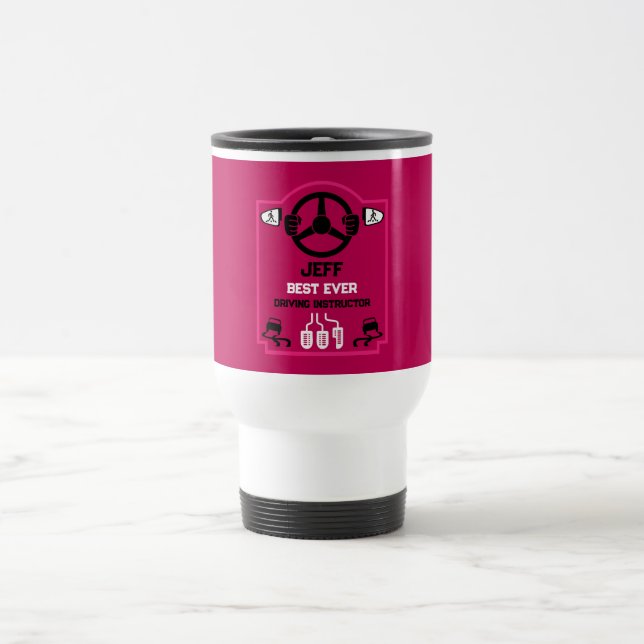Caneca Térmica Presente engraçado para instrutor de condução (Centro)