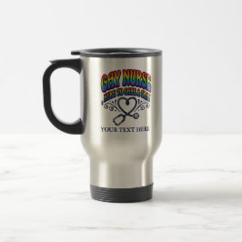 Caneca Térmica Presente Personalizado Orgulho Arco-Íris Enfermeir