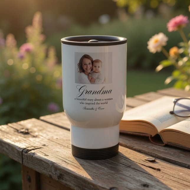 Caneca Térmica Presente Personalizado para Avó com Foto (Criador carregado)