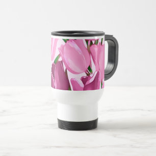 Caneca Térmica Presente primavera Tulip do Dia de as mães de pint