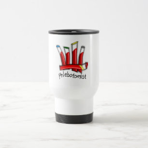 Caneca Térmica Presentes artísticas do design dos tubos do sangu