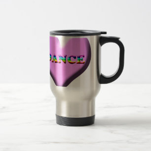 Caneca Térmica Presentes cor-de-rosa e azuis da DANÇA do coraç