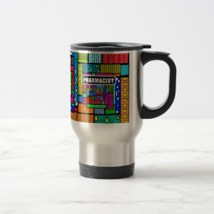 Caneca Térmica Presentes da arte abstracta do farmacêutico