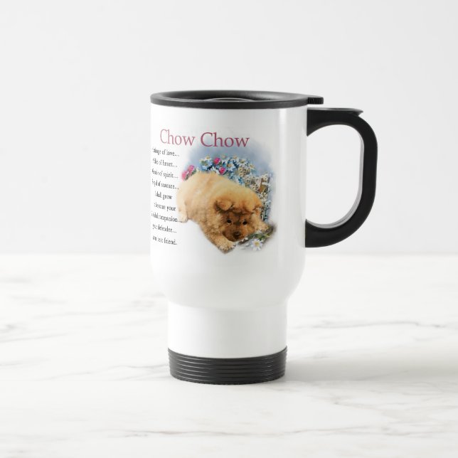 Caneca Térmica Presentes da arte do filhote de cachorro da comida (Direita)