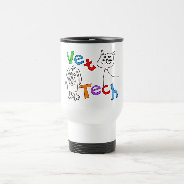 Caneca Térmica Presentes da tecnologia do veterinário, técnico (Centro)