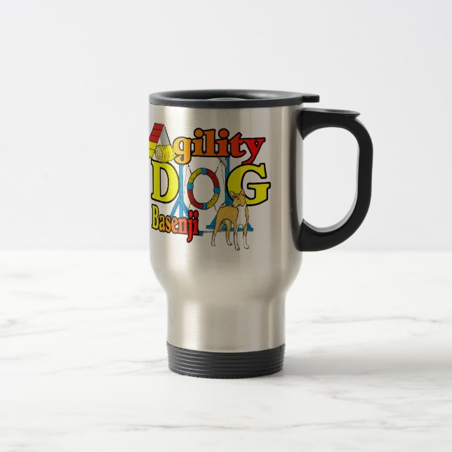 Caneca Térmica Presentes de Agilidade Basenji (Direita)