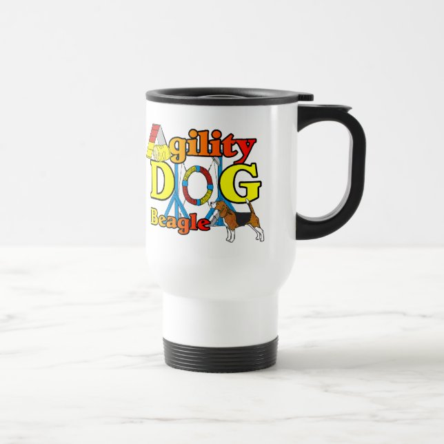 Caneca Térmica Presentes de Agilidade de Beagle (Direita)