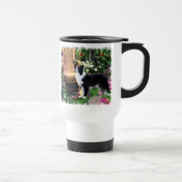 Caneca Térmica Presentes de Arte de Collie de Borda