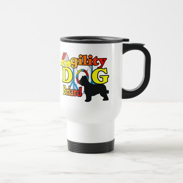 Caneca Térmica Presentes de Camisas de Agilidade Briard (Direita)