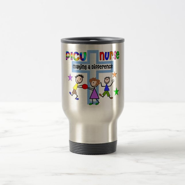 Caneca Térmica Presentes de Enfermeira PICU (Centro)
