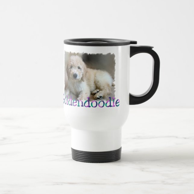 Caneca Térmica Presentes de Goldendoodle (Direita)