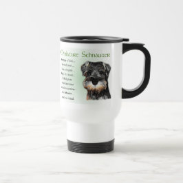 Caneca Térmica Presentes de Miniatura Schnauzer