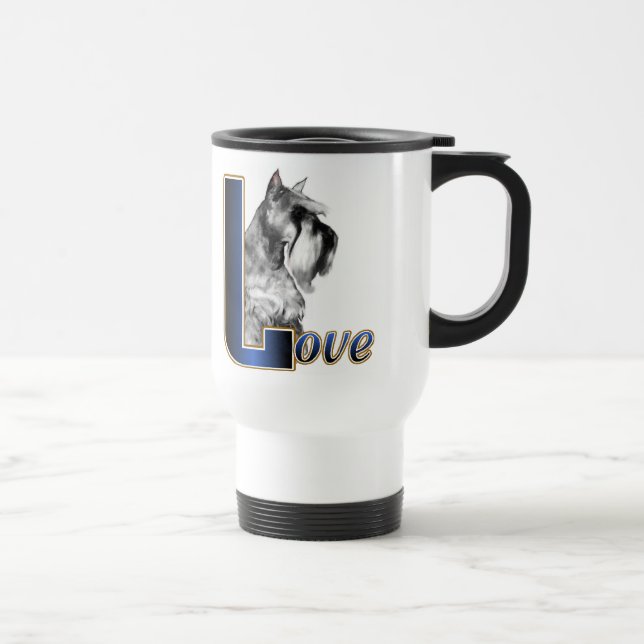 Caneca Térmica Presentes de Miniatura Schnauzer (Direita)