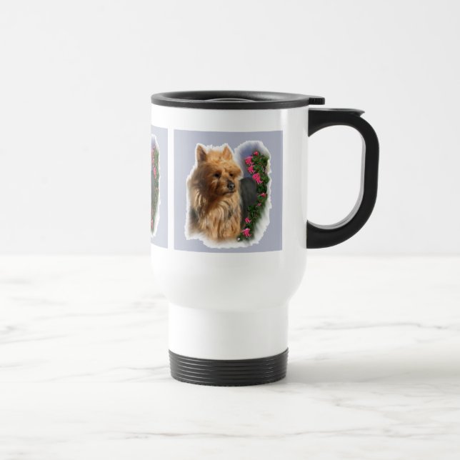 Caneca Térmica Presentes de Terrier Art australianos (Direita)